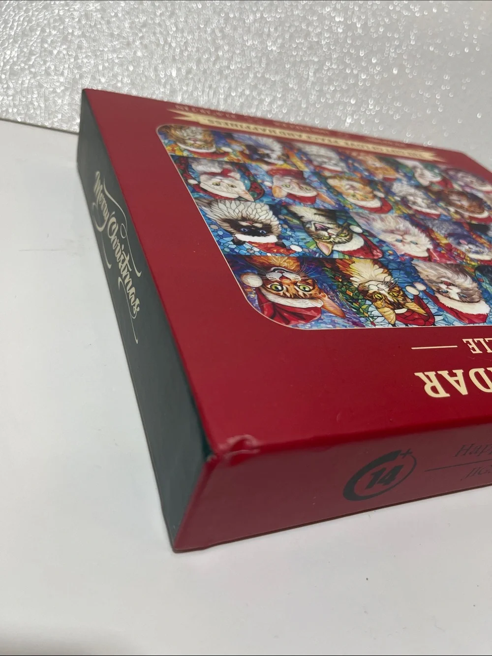 Red Advent Calendar Cat Jigsaw Puzzle - 1000 Piece Holiday Puzzle
